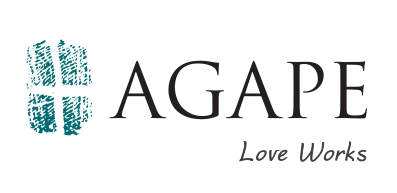 primary agape logo with tagline